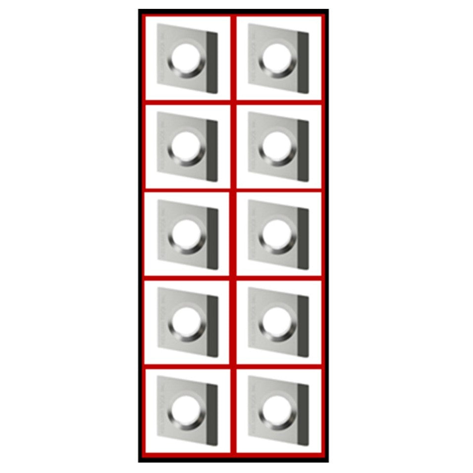 CPGW-32.50.25 Full Edge RH (10pcs.) Polycrystalline Diamond (PCD) Coarse Grade CTM302 (2/30µm)