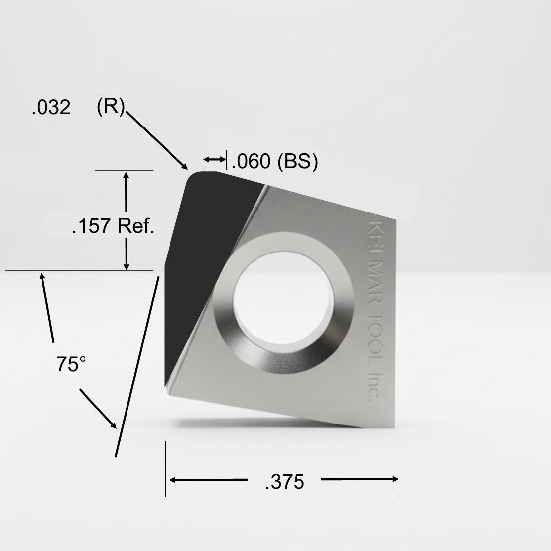 CPGW-32.50.5-R Polycrystalline Diamond (PCD) Grade CTM302