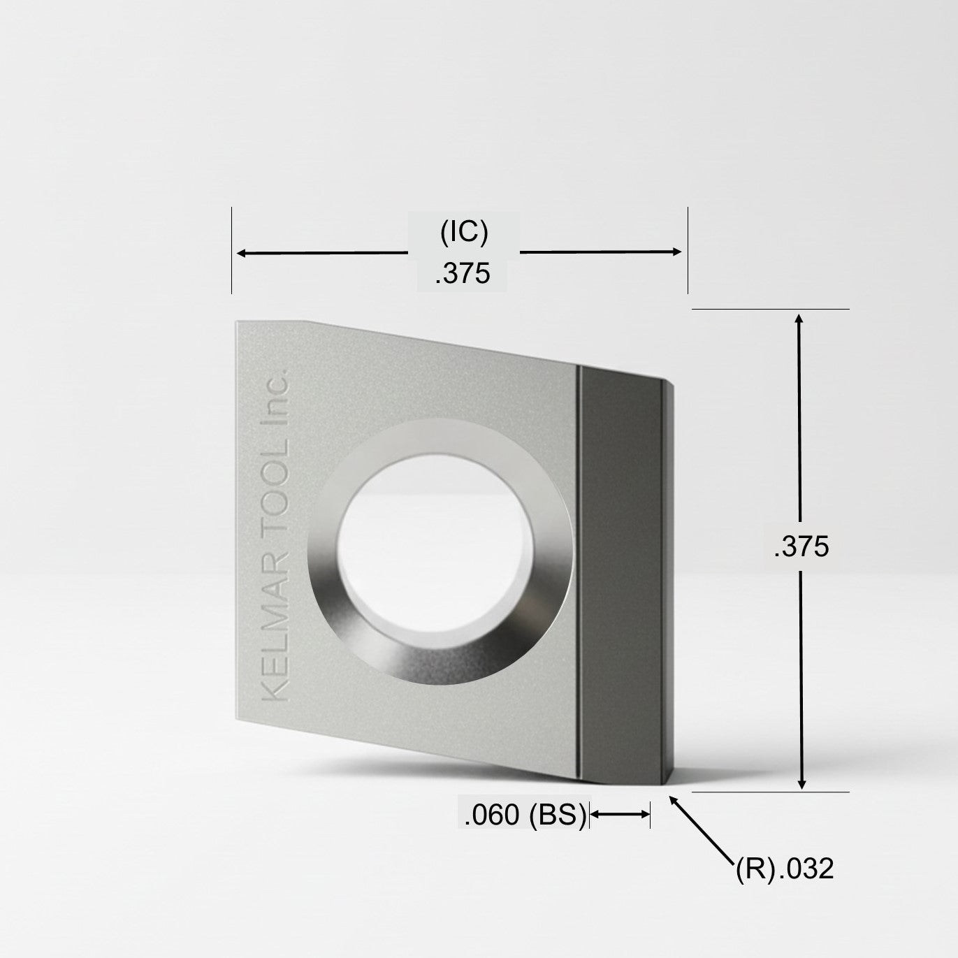 CPEW-32.52 Wiper Full Edge Right Hand Polycrystalline Diamond (PCD) Grade CTM302