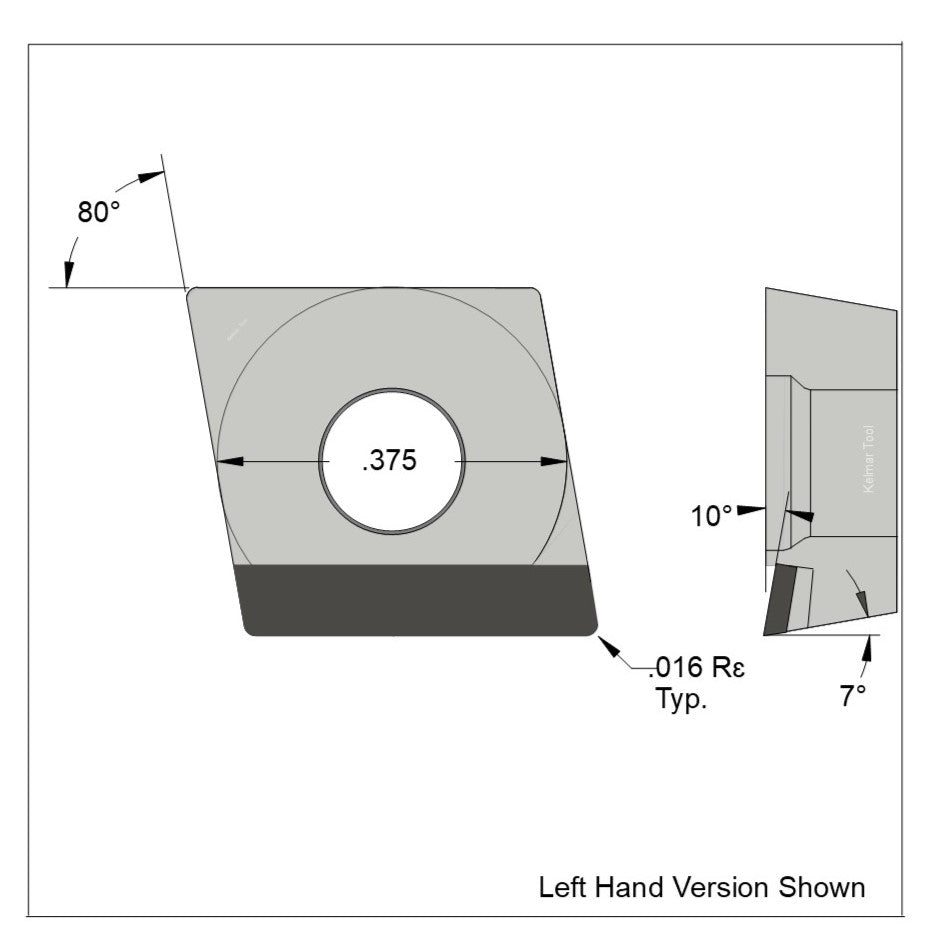 CCGT-32.51 Polycrystalline Diamond (PCD) Grade CTM302  (2 µm to 30 µm)