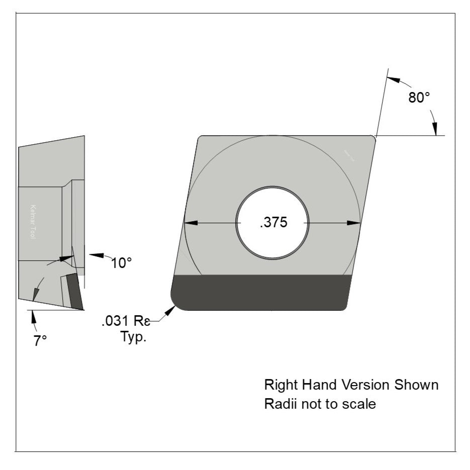 CCGT-32.52 Polycrystalline Diamond (PCD) Grade CTM302  (2 µm to 30 µm)