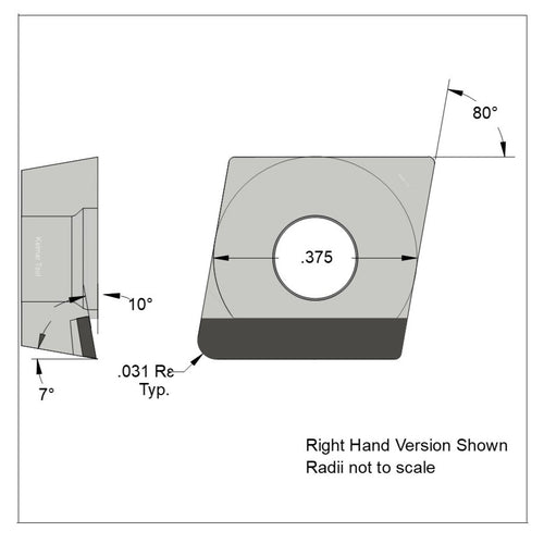 CCGT-32.52 Polycrystalline Diamond (PCD) Grade CTM302  (2 µm to 30 µm)