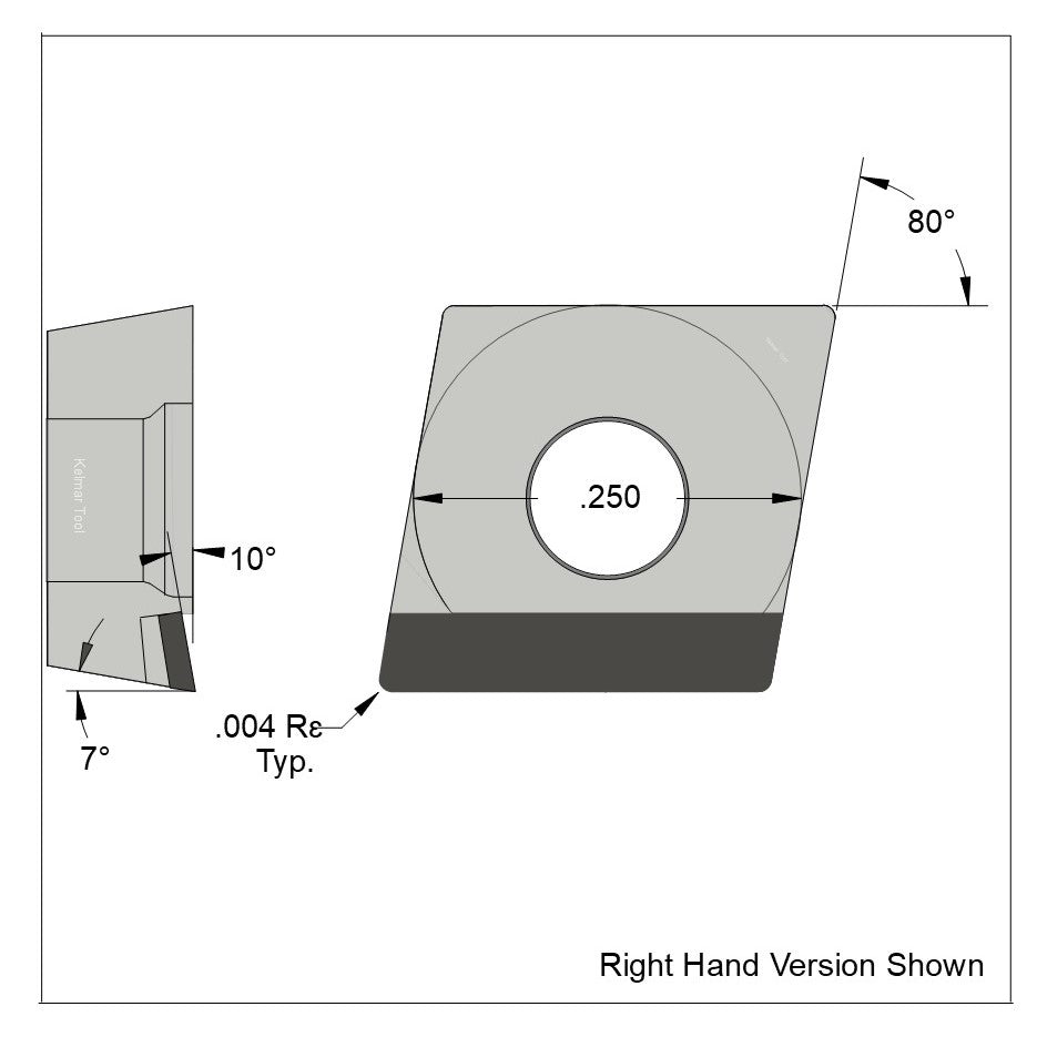 CCGT-21.50.25 Polycrystalline Diamond (PCD) Grade CTM302  (2 µm to 30 µm)