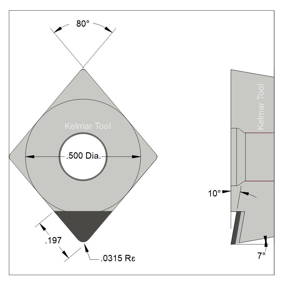 CCGT-432 Polycrystalline Diamond (PCD) Grade CTM302  (2 µm to 30 µm)