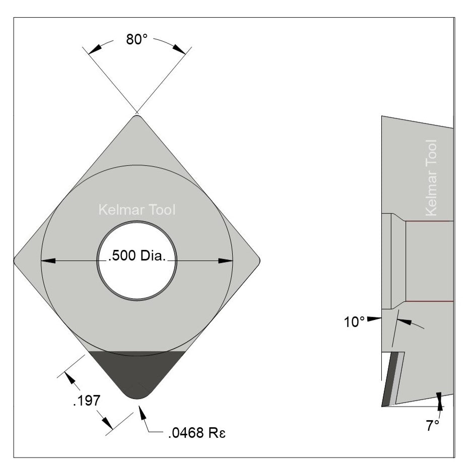 CCGT-433 Polycrystalline Diamond (PCD) Grade CTM302  (2 µm to 30 µm)