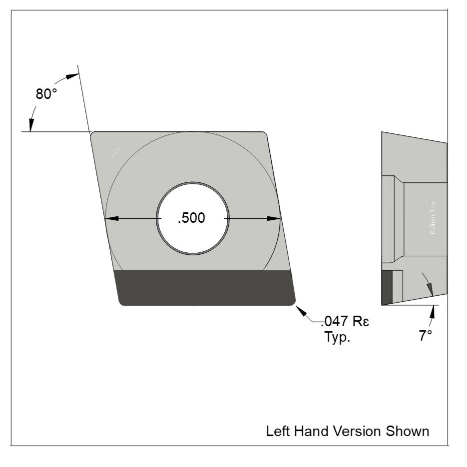 CCGW-433 Polycrystalline Diamond (PCD) Grade CTM302  (2 µm to 30 µm)