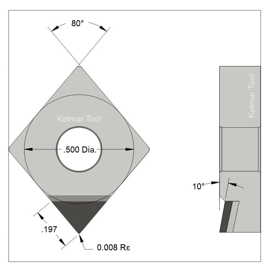 CNGM-430.5 Polycrystalline Diamond (PCD) Coarse Grade CTM302 (2/30µm)