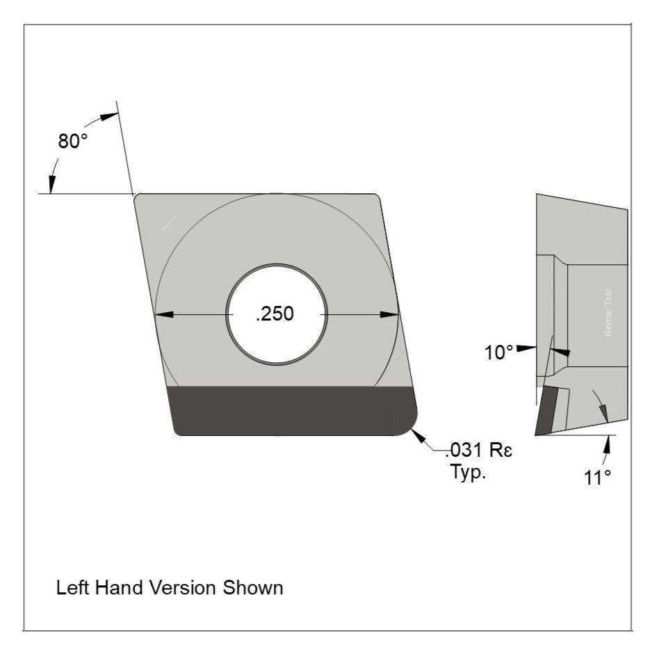 CPGT-21.52 Polycrystalline Diamond (PCD) Grade CTM302  (2 µm to 30 µm)