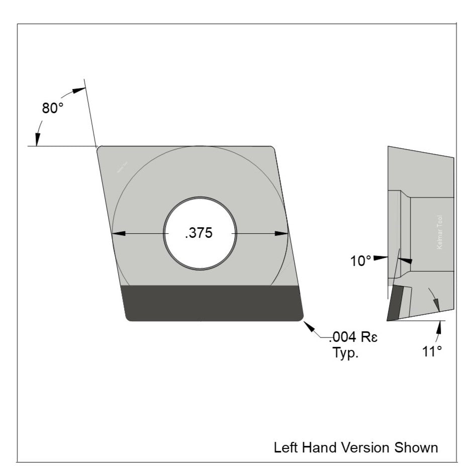 CPGT-32.50.25 Polycrystalline Diamond (PCD) Grade CTM302  (2 µm to 30 µm)