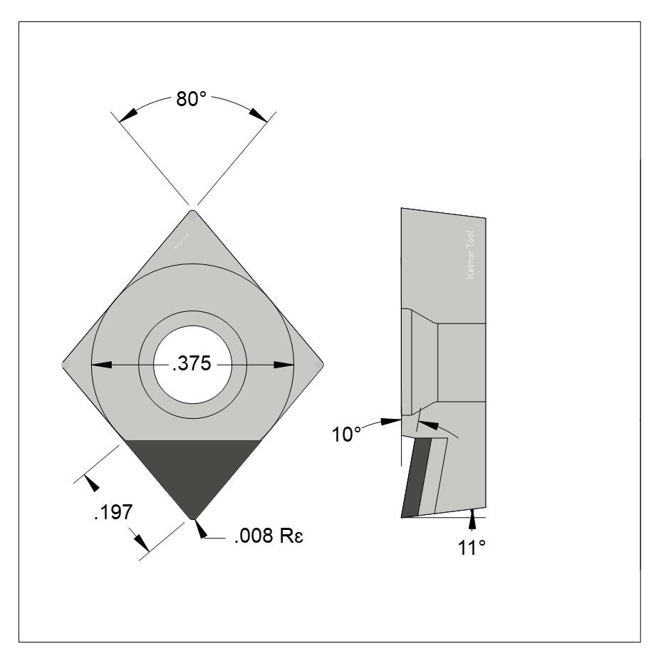 CPGT-32.50.5 Polycrystalline Diamond (PCD) Grade CTM302  (2 µm to 30 µm)