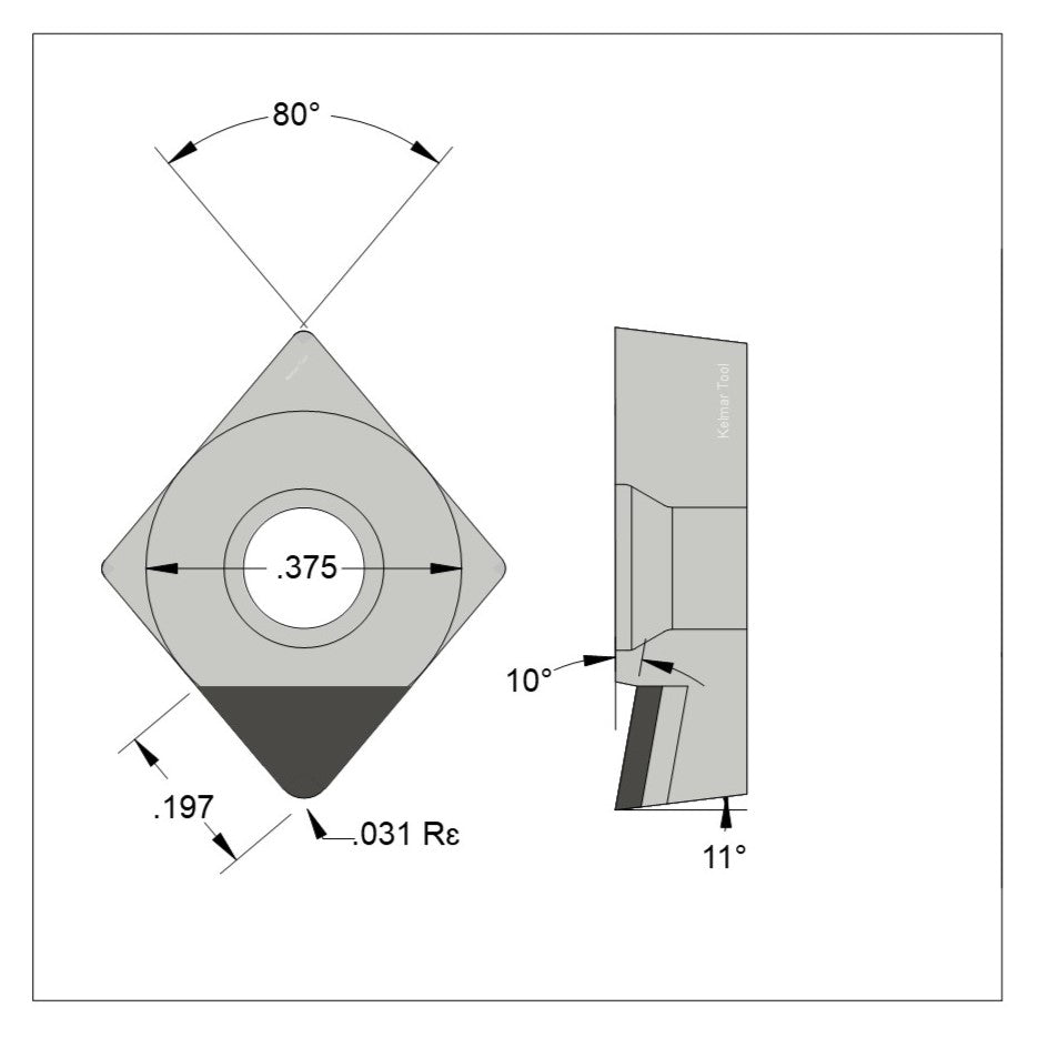 CPGT-32.52 Polycrystalline Diamond (PCD) Grade CTM302  (2 µm to 30 µm)