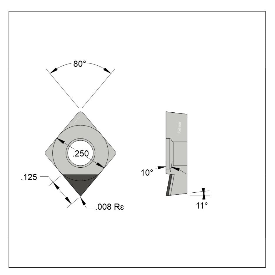 CPGT-21.50.5 Polycrystalline Diamond (PCD) Grade CTM302  (2 µm to 30 µm)