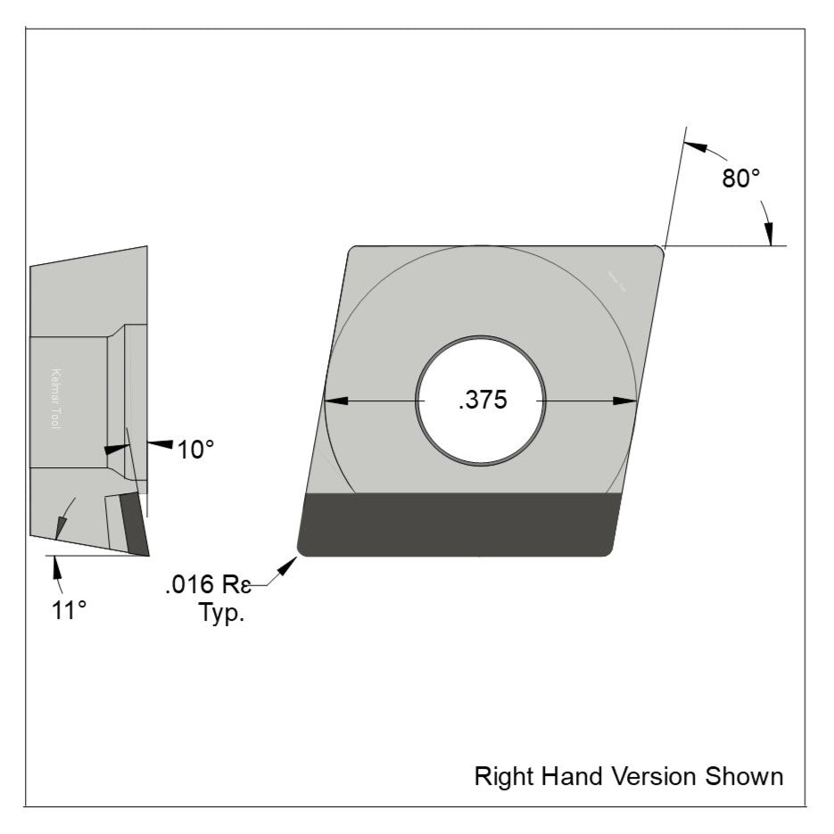 cpgt31.51 full edge right hand pcd insert
