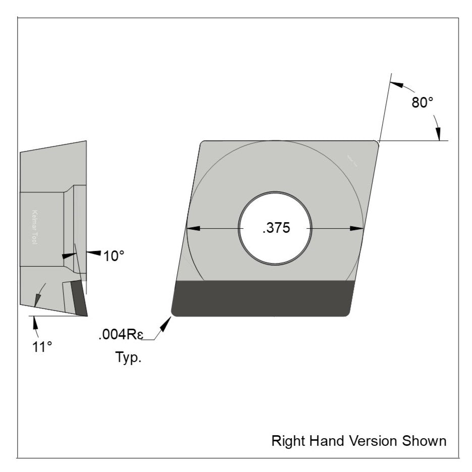 CPGT-32.50.25 Polycrystalline Diamond (PCD) Grade CTM302  (2 µm to 30 µm)