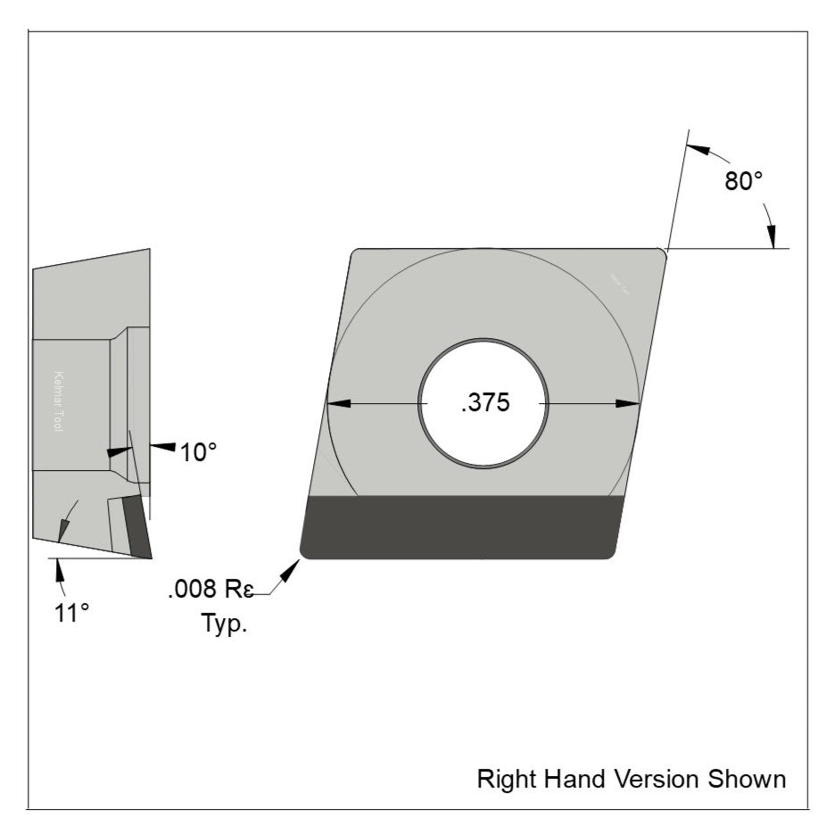 CPGT-32.50.5 Polycrystalline Diamond (PCD) Grade CTM302  (2 µm to 30 µm)