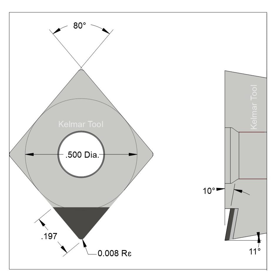 CPGT-430.5 Polycrystalline Diamond (PCD) Grade CTM302  (2 µm to 30 µm)