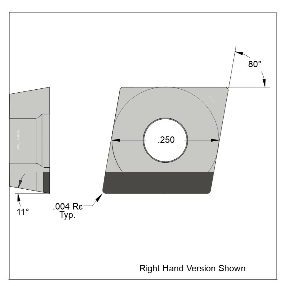 CPGW-21.50.25 Polycrystalline Diamond (PCD) Grade CTM302  (2 µm to 30 µm)