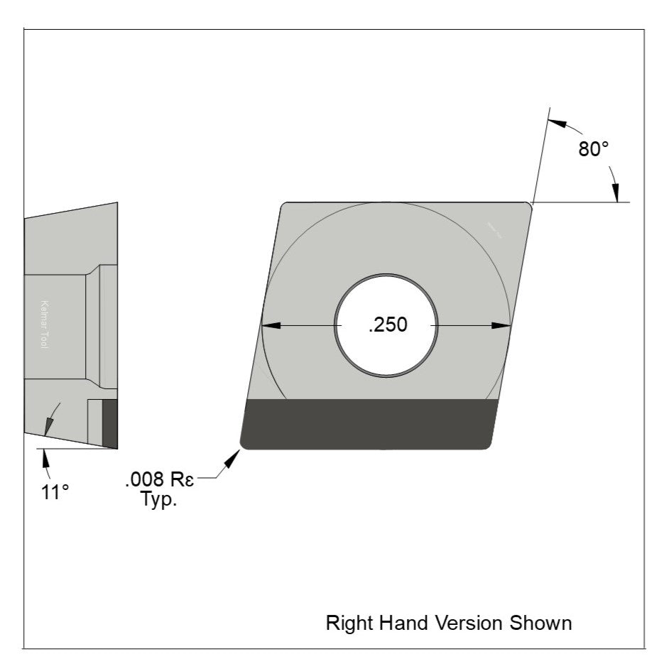 CPGW-21.50.5 Polycrystalline Diamond (PCD) Grade CTM302  (2 µm to 30 µm)