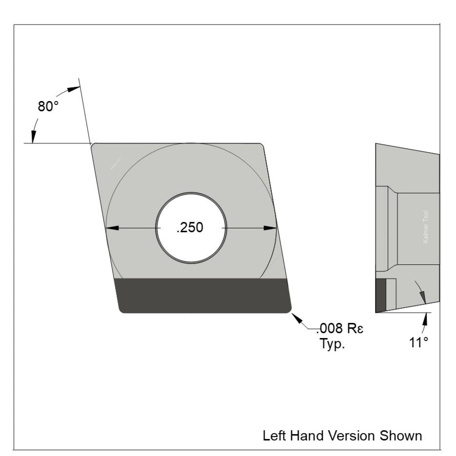 CPGW-21.50.5 Polycrystalline Diamond (PCD) Grade CTM302  (2 µm to 30 µm)