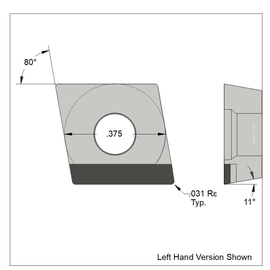 CPGW-21.52 Polycrystalline Diamond (PCD) Grade CTM302  (2 µm to 30 µm)