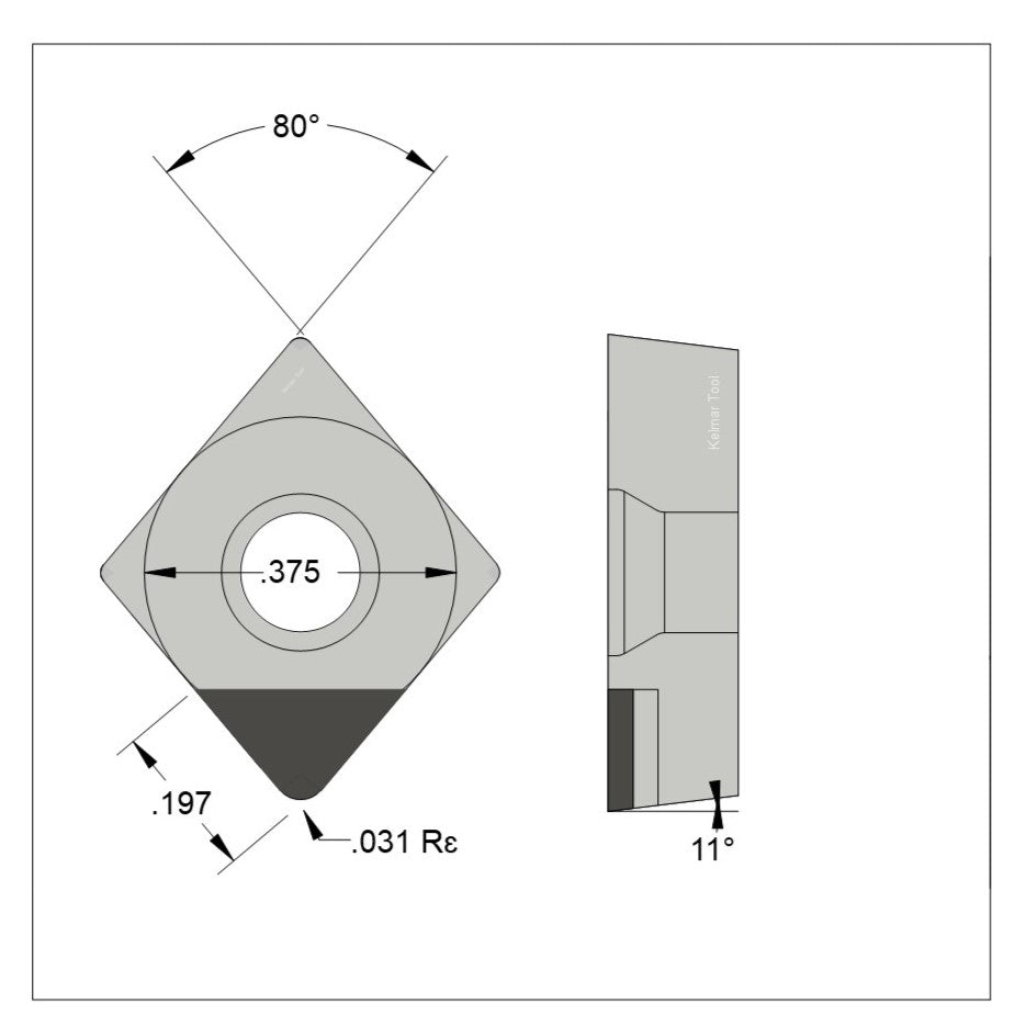 CPGW-32.52 Polycrystalline Diamond (PCD) Grade CTM302  (2 µm to 30 µm)