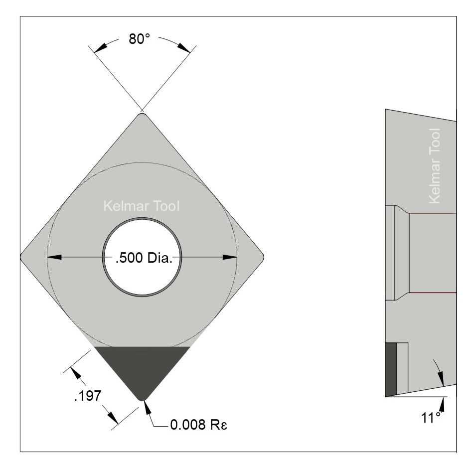 CPGW-430.5 Polycrystalline Diamond (PCD) Grade CTM302  (2 µm to 30 µm)